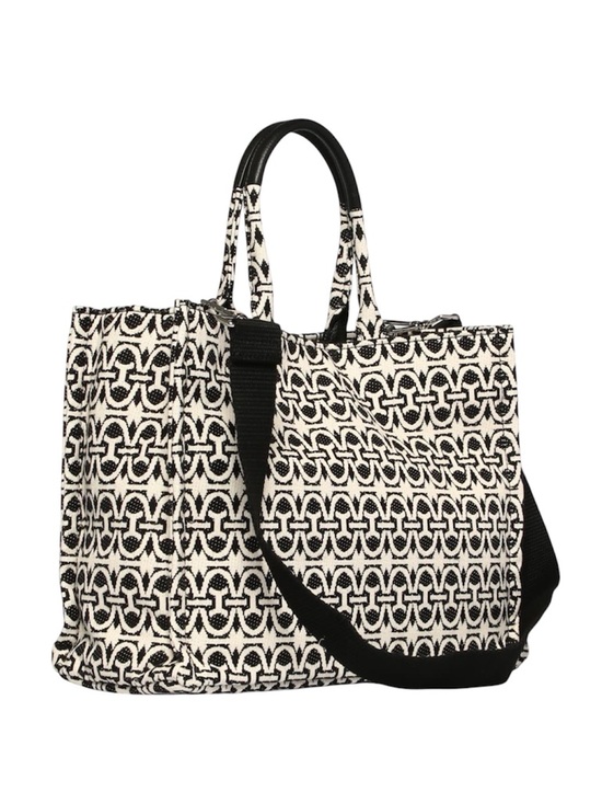 Coccinelle Handbags - LIKE NEW Coccinelle Never Without Monogram Jacquar Tote in Multi/Noir
